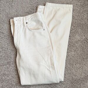 Agolde 90s Jean. Cream colorway.